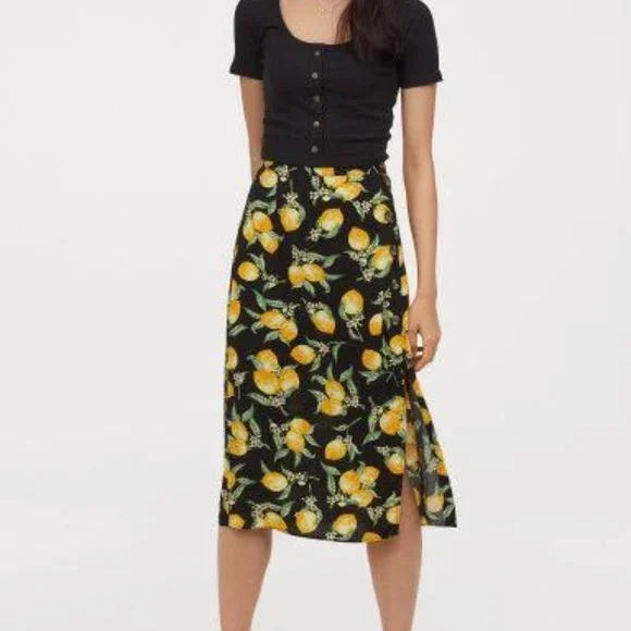 H&m lemon skirt on sale